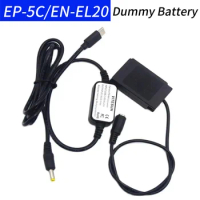 USB Type C DC Cable&amp;EN-EL20 EN-EL20A Dummy Battery EP-5C DC Coupler for Nikon 1J1 1J2 1J3 1S1 1AW1 1V3 Camera