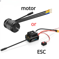 Hobbywing EzRun MAX10 G2 80A/140A Waterproof Brushless ESC with 3652/3665 G3 Turbo Inductive Brushless Motor for 1/10 RC Car