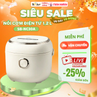Nồi cơm điện Bear SB-NC30A - 6 chức năng nấu cài sẵn, lòng nồi dày, chế độ hẹn giờ, 1,5 Lít