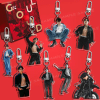 Kpop BTS JUNGKOOK Keychains Acrylic CKS Key Ring Pendant For Backpack ARMY Funs Merch Accessories