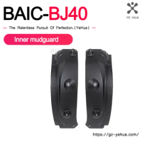 For Baic 2024 BJ40 Mudguard Beijing BJ40 Special Mudguard BJ40 Inner Mudguard Special Thickened Mudguard Skin