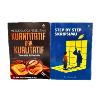 Paket 2 Buku Step By Step Skripsimu & Metodologi Penelitian Kuantitatif dan Kualitatif