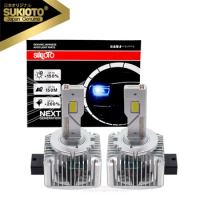 2PCS SUKIOTO GENUINE D1S D2S D3S LED Headlight Bulbs Replacement Original HID 35W D1S D2S D3S D4S Car LED Lamp Plug&amp;Play 6000K