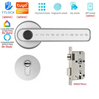 Tuya Smart Door Lock Electric Digital Split Lock Fingerprint Password APP Unlock Locks Smart Home Security Biometric Door Lock
