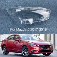 For Mazda 6 Atenza 2017 2018 2019 Headlight Cover Transparent Cover Headlamp Shade Lampshade Shell Lamp Shell Glass Lens