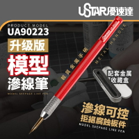 【鋼普拉】現貨 優速達 USTAR UA90223 免擦拭滲線筆 金屬手柄 鋼彈 軍事 模型 墨線筆 不含墨線液
