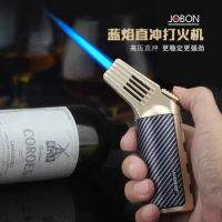 New JOBON Inflatable Windproof Direct Injection Blue Flame Torch Lighter Cooking BBQ Cigar Cigarette Ignition Tool Men's Gift