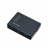 【Bravo-u】HDMI 五入一出 高清多媒體切換器(黑)