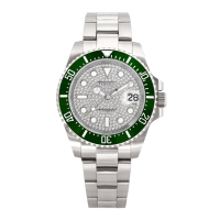 Valentino Coupeau 范倫鐵諾 古柏 滿天星陶瓷水鬼腕錶(銀殻/綠框)