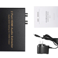 2 ports 1080P HDMI Audio Extractor Audio Support 3D EDID Setting &amp; 2 HDMI Output for DVD PS3 X360box