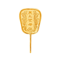 【金寶珍】純金媽祖扇子-日月扇(0.60錢±0.10)