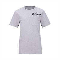 Asics [2033B665-020] 男女 大童 短袖 上衣 T恤 運動 訓練 棉質 親膚 舒適 寬鬆 口袋 灰