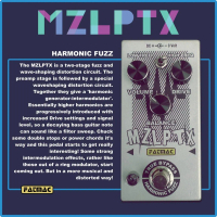 Fatmac Efek Bass MZLPTX Harmonic Fuzz Pedal dengan Kontrol Volume dan Drive untuk Suara Bass Unik da