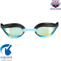 Arena Unisex Cobra Core Swipe Anti-Fog Racing Swim Goggles for Men and Women Polycarbonate Mirror/Non-Mirror Lens
