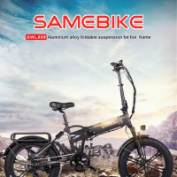 LX09 20“*4” 48V 10Ah 750W 7 Speed Folding Bike Adult Fat Bike Electric Dirt bike Powerful Mountian Ebike