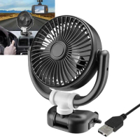 Car Fan 360° Adjustable Air Fan Automotive Electric Fan USB/12V/24V Fan USB Powered Fan For Home Desk Office Car