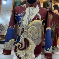 KEMEJA BATIK SMOCK KATUN SILK ATBMKOMBINASI TULIS PREMIUM THAMRIN CITY PUSAT BATIK BERKUALITAS