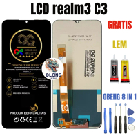 LCD realm3 C3 ORIGINAL OG SUPER GRATIS LEM DAN OBENG