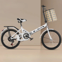 Folding Portable Children's Bicycles 10-14 Year Old Teenager Bicycles Boys and Girls Middle and Senior Children's Bicycles