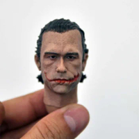 Delicate Painting 1/6 The Joker Heath Ledger Head Sculpt Fit 12" Figure A Style