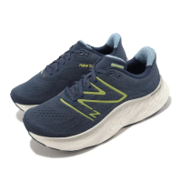 【NEW BALANCE】慢跑鞋 Fresh Foam X More V4 2E 寬楦 男鞋 深藍 反光 厚底 運動鞋 NB(MMORCN4-2E)