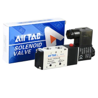 AIRTAC two-position five-way solenoid valve 4V110-06 4V210-06 4V210-08 AC220V DC24V