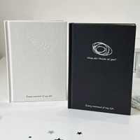 大腦空白簡約高顏值筆記本學生日記手賬本胡思亂想日程考研記事本黑+白