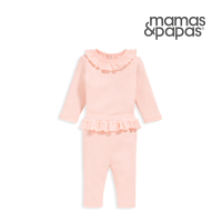 【Mamas &amp; Papas】小花點連點-長袖包屁衣套裝(2種尺寸可選)