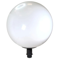 【彩渝】500MM PE 2.5英吋底座 庭園燈(戶外球形庭園燈 球形燈罩 觀景燈 造景燈 可搭LED)