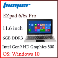 Jumper EZpad 6/6s Pro 2 in 1 tablet Apollo Lake E3950 6GB 64GB/128GB 11.6 inch 1080P IPS display tablet pc windows 10 tablets