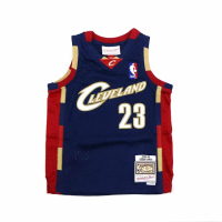 【NBA】M&amp;N 幼兒 G1 Swingman復古球衣 騎士隊 08-09 LeBron James #23(WN2T1BLT0-CAVLJ)