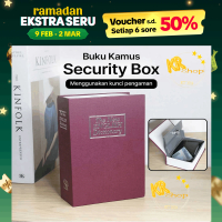 Brankas Brangkas Besi Bentuk Buku Password Kode Angka Kamus Mini Kotak Penyimpanan Perhiasan Uang Me