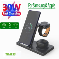 5 In 1แท่นชาร์จไร้สายสำหรับ  14 13 Apple และ Samsung  Pro Watch Galaxy Watch 6 5 Fast Charging Dock Station