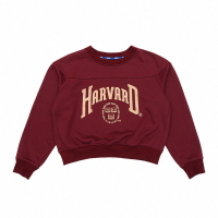 NCAA HARVARD 大學T 長袖短版 深紅色 72521002 40 noB08