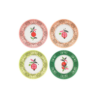 จาน Set of 4 Side Plates Bandana สีชมพู