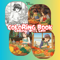 Cooking With Love Coloring Book/ 25 Lembar Buku Mewarnai Bahagia Bookspace