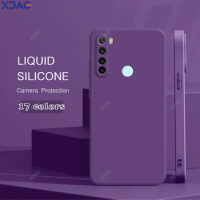 Original Basic Phone Case Cover for Xiaomi Redmi Note8 Note 8 Pro 8Pro High Qualtiy Liquid Silicone Soft Back Fundas Accessories