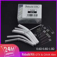 Rebuild Kit for OXVA Xlim V2 0.6 1.0 GTX 0.8 Mesh Resistance Wire 0.6-1.0ohm Coil Head DIY Repair Replacement Tool Set