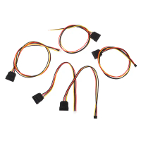 PH 2.0mm 4pin loại nhỏ để 15pin HDD SATA cung cấp điện thoại dây 20AWG dây cho công nhiệm vụ tất cả-
