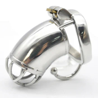 Hook Ring Metal Cock Cage Chastity Lock Stainless Steel Male Chastity Device Penis Rings Sex Toys For Men Cbt BDSM CB6000