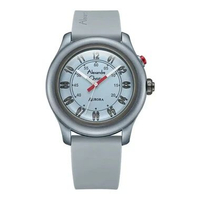 Alexandre Christie Aurora AC 9397 MH Jam Tangan Unisex Rubber Strap Abu Muda