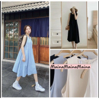 [sẵn] Váy ba lỗ dáng suông - Váy babydoll sát nách hottrend