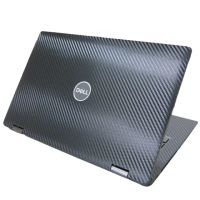 【Ezstick】DELL Latitude 7420 P136G 黑色卡夢紋機身貼(含上蓋貼、鍵盤週圍貼、底部貼 共三張)