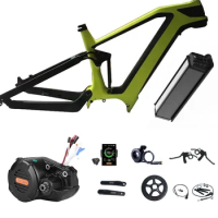 Most popular Bafang M620 carbon fiber electric bike frame MTB /snow Bike frame with Mmg510 and 17.5ah battery set