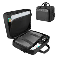 Portable Printer Case Large-Capacity Women's Laptop Bag Mobile Printer Carry Bag With Laptop Layer Shoulder &amp; Trolley Strap