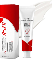 SP-8 Probiotic Whitening Toothpaste - Promotes Gum Health, Refreshing Non-Fluoride Toothpaste, Mint