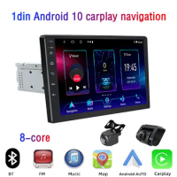 PEERCE 1 DIN IPS Touch Screen 9/10 Inch Adjustable car radio 1din Android 10 Car Stereo Radio Player 8 Core GPS Navigation