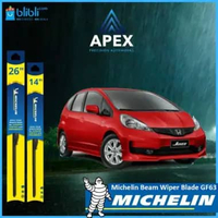 MICHELIN FRAMELESS WIPER GF63 FOR HONDA JAZZ GE8 ( WIPER SET ISI 2 )