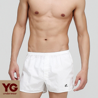 【YG】純棉針織平口褲-白