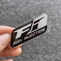 Pelekat epoksi 3D emblem FI/EFI sistem logo, pelekat gel jelly untuk Suzuki Raider R150, FI Gixxer,